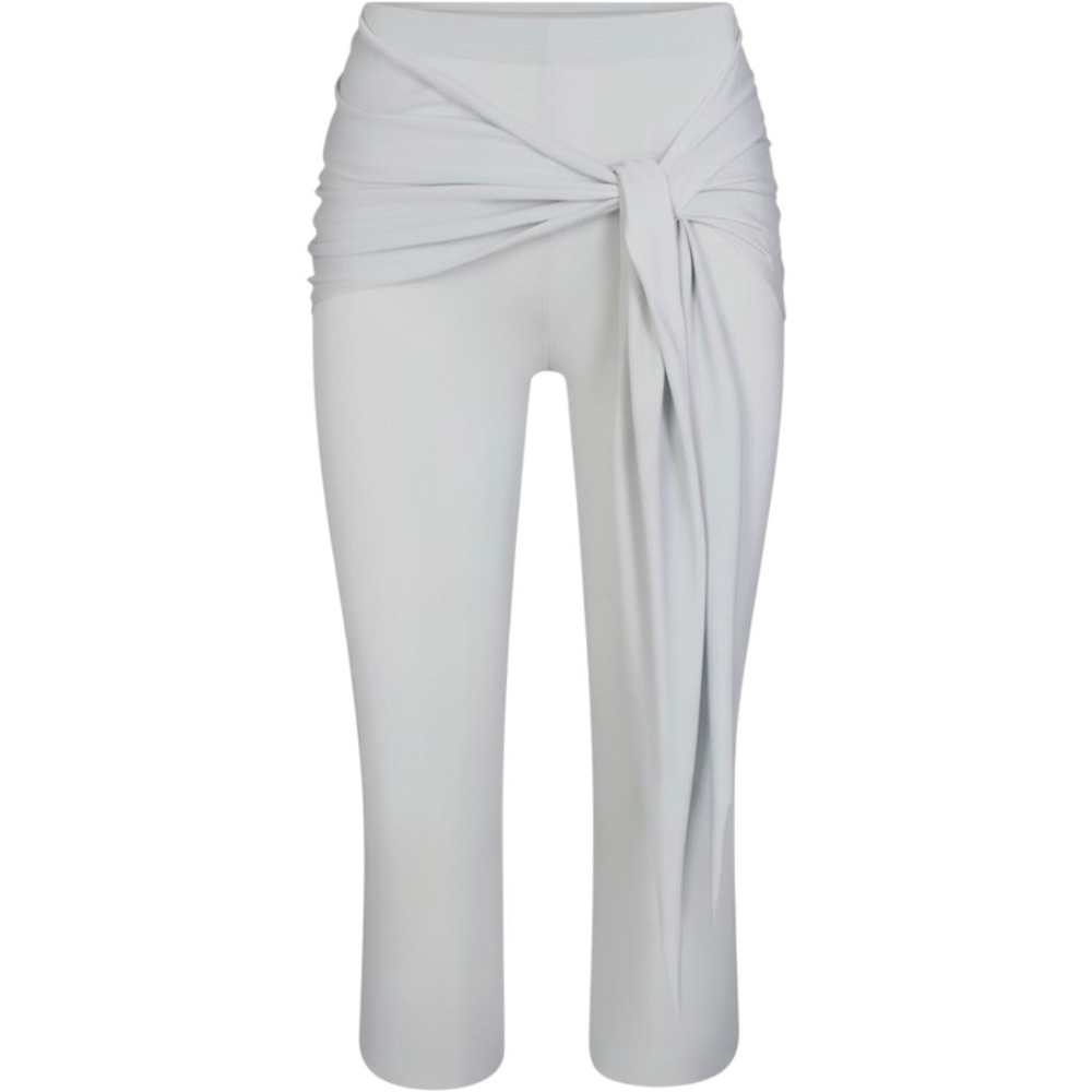 Skims Cupro Jersey Wrap Capri Pants Pearl BT-PNT-11921W Small